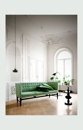 sofa tamu hijau daun